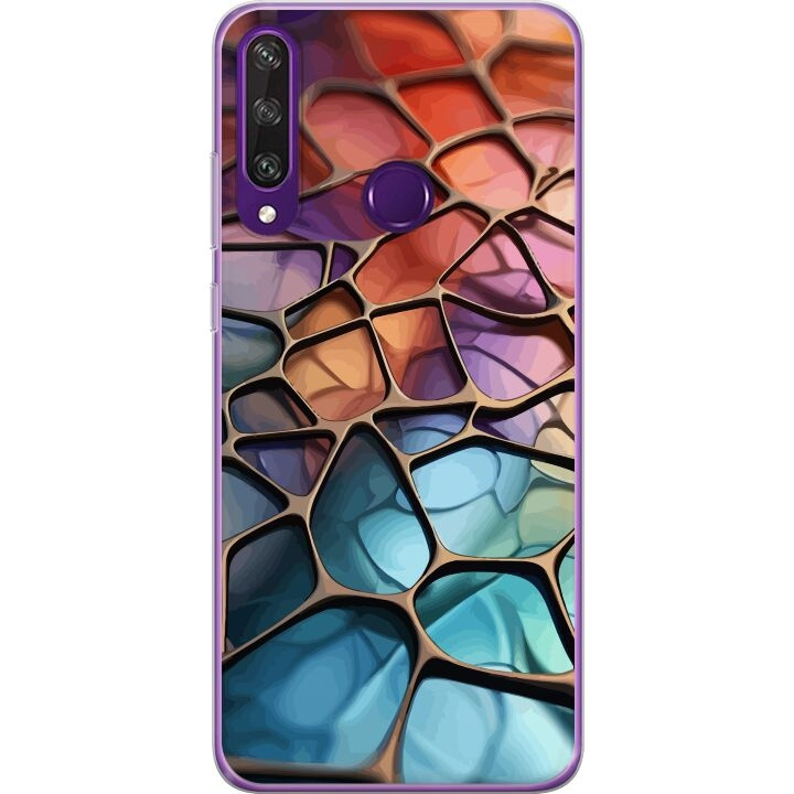 Mobilcover til Huawei Y6p med Metallict mønster motiv i gruppen SMARTPHONES & TABLETS / Mobil Beskyttelse / Huawei/Honori hos TP E-commerce Nordic AB (A53840)