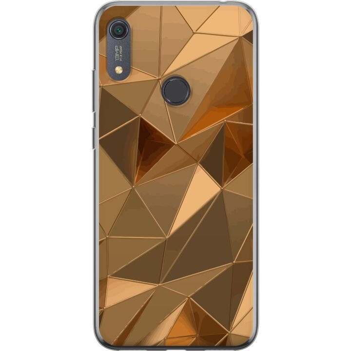 Mobilcover til Huawei Y6s (2019) med 3D Guld motiv i gruppen SMARTPHONES & TABLETS / Mobil Beskyttelse / Huawei/Honori hos TP E-commerce Nordic AB (A53933)