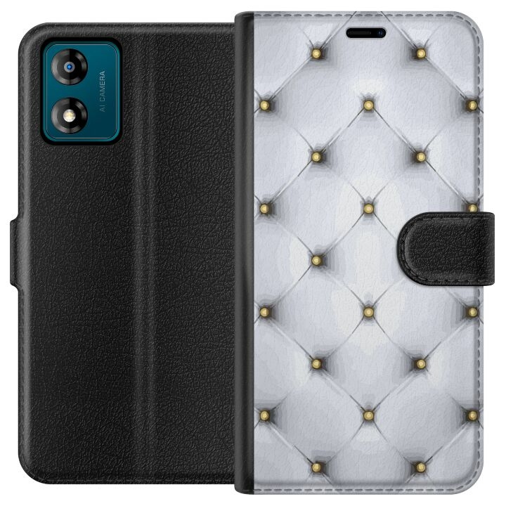 Tegnebogsetui til Motorola Moto E13 med Luksuriøst motiv i gruppen SMARTPHONES & TABLETS / Mobil Beskyttelse / Motorola hos TP E-commerce Nordic AB (A53977)