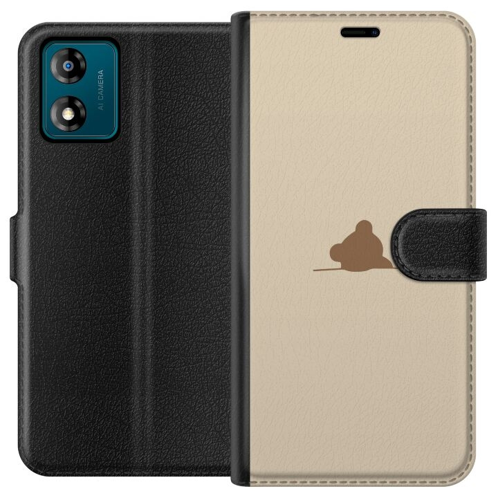 Tegnebogsetui til Motorola Moto E13 med Nalle motiv i gruppen SMARTPHONES & TABLETS / Mobil Beskyttelse / Motorola hos TP E-commerce Nordic AB (A53983)
