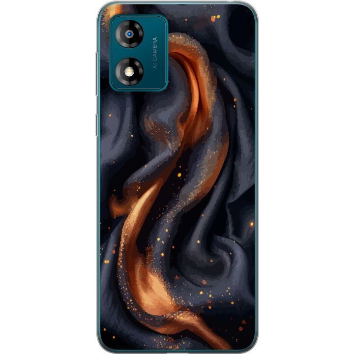 Mobilcover til Motorola Moto E13 med Brandigt silke motiv i gruppen SMARTPHONES & TABLETS / Mobil Beskyttelse / Motorola hos TP E-commerce Nordic AB (A53991)