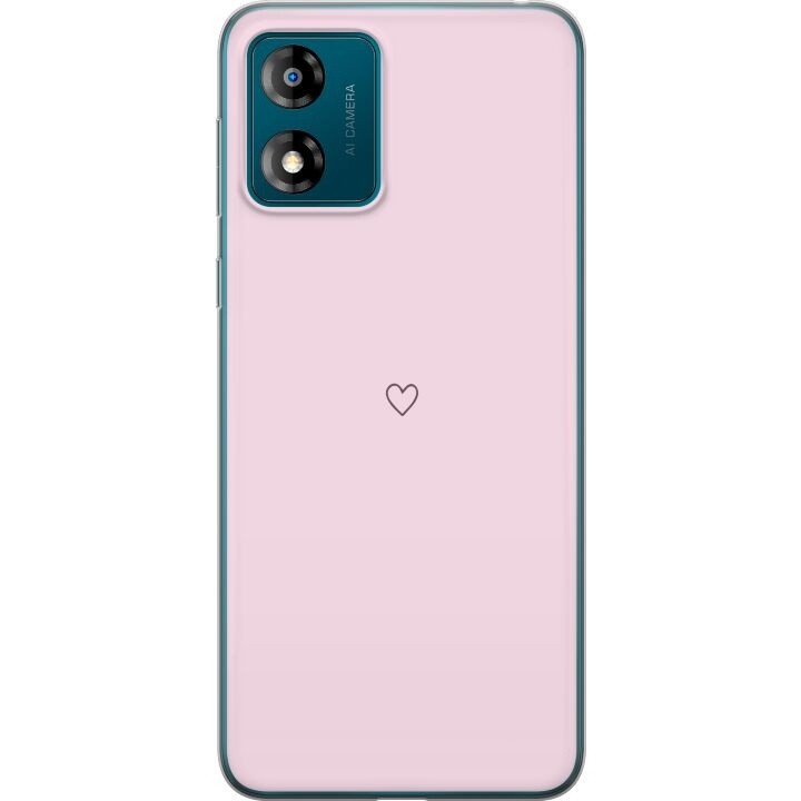 Mobilcover til Motorola Moto E13 med Hjerte motiv i gruppen SMARTPHONES & TABLETS / Mobil Beskyttelse / Motorola hos TP E-commerce Nordic AB (A54009)