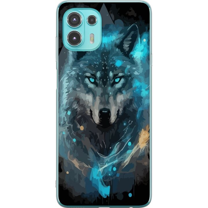 Mobilcover til Motorola Edge 20 Lite med Ulve motiv i gruppen SMARTPHONES & TABLETS / Mobil Beskyttelse / Motorola hos TP E-commerce Nordic AB (A54022)
