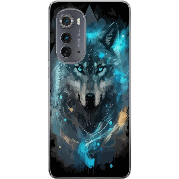 Mobilcover til Motorola Edge (2022) med Ulve motiv i gruppen SMARTPHONES & TABLETS / Mobil Beskyttelse / Motorola hos TP E-commerce Nordic AB (A54103)