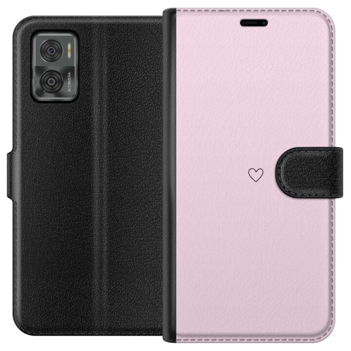 Tegnebogsetui til Motorola Moto E22i med Hjerte motiv i gruppen SMARTPHONES & TABLETS / Mobil Beskyttelse / Motorola hos TP E-commerce Nordic AB (A54144)
