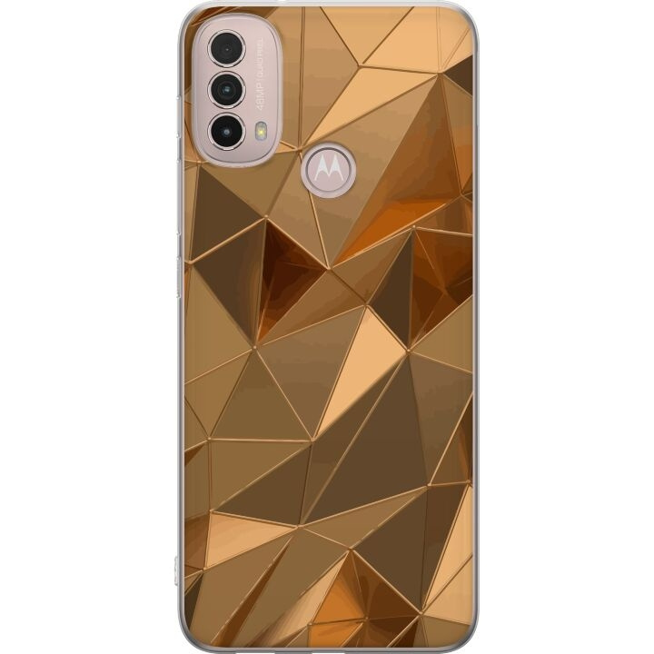 Mobilcover til Motorola Moto E40 med 3D Guld motiv i gruppen SMARTPHONES & TABLETS / Mobil Beskyttelse / Motorola hos TP E-commerce Nordic AB (A54311)