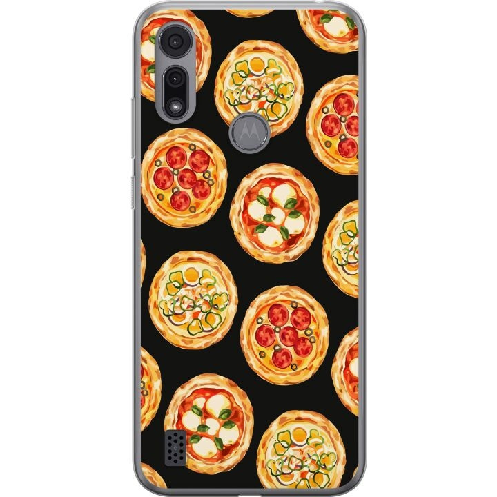 Mobilcover til Motorola Moto E6i med Pizza motiv i gruppen SMARTPHONES & TABLETS / Mobil Beskyttelse / Motorola hos TP E-commerce Nordic AB (A54354)