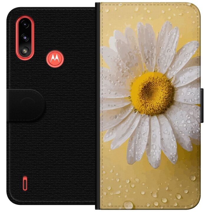 Tegnebogsetui til Motorola Moto E7 Power med Porcelænsblomst motiv i gruppen SMARTPHONES & TABLETS / Mobil Beskyttelse / Motorola hos TP E-commerce Nordic AB (A54422)