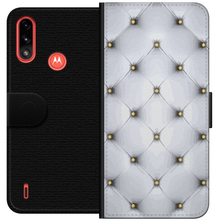 Tegnebogsetui til Motorola Moto E7 Power med Luksuriøst motiv i gruppen SMARTPHONES & TABLETS / Mobil Beskyttelse / Motorola hos TP E-commerce Nordic AB (A54436)