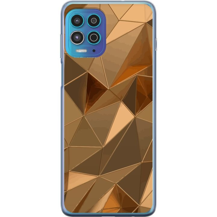 Mobilcover til Motorola Moto G100 med 3D Guld motiv i gruppen SMARTPHONES & TABLETS / Mobil Beskyttelse / Motorola hos TP E-commerce Nordic AB (A54635)