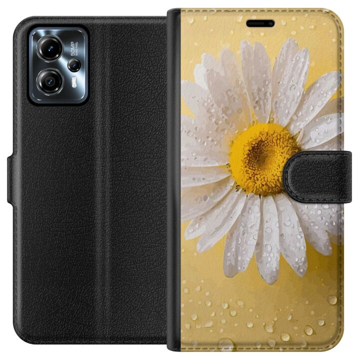 Tegnebogsetui til Motorola Moto G13 med Porcelænsblomst motiv i gruppen SMARTPHONES & TABLETS / Mobil Beskyttelse / Motorola hos TP E-commerce Nordic AB (A54638)