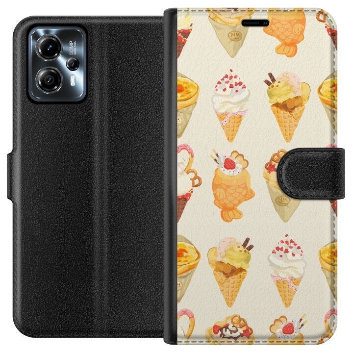 Tegnebogsetui til Motorola Moto G13 med Glasagtigt motiv i gruppen SMARTPHONES & TABLETS / Mobil Beskyttelse / Motorola hos TP E-commerce Nordic AB (A54649)
