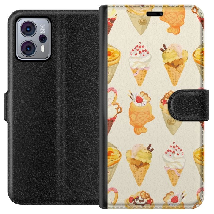 Tegnebogsetui til Motorola Moto G23 med Glasagtigt motiv i gruppen SMARTPHONES & TABLETS / Mobil Beskyttelse / Motorola hos TP E-commerce Nordic AB (A54784)
