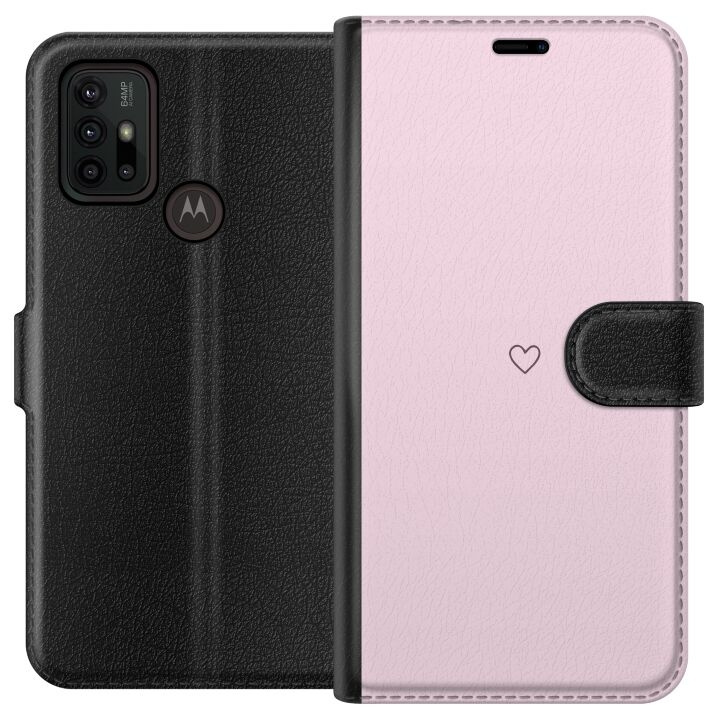 Tegnebogsetui til Motorola Moto G30 med Hjerte motiv i gruppen SMARTPHONES & TABLETS / Mobil Beskyttelse / Motorola hos TP E-commerce Nordic AB (A54846)