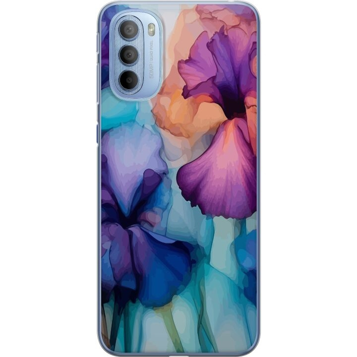 Mobilcover til Motorola Moto G31 med Magiske blomster motiv i gruppen SMARTPHONES & TABLETS / Mobil Beskyttelse / Motorola hos TP E-commerce Nordic AB (A54911)