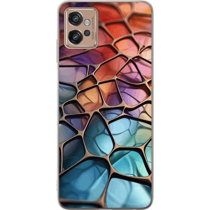Mobilcover til Motorola Moto G32 med Metallict mønster motiv i gruppen SMARTPHONES & TABLETS / Mobil Beskyttelse / Motorola hos TP E-commerce Nordic AB (A54945)