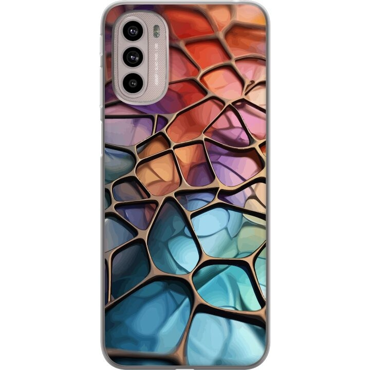 Mobilcover til Motorola Moto G41 med Metallict mønster motiv i gruppen SMARTPHONES & TABLETS / Mobil Beskyttelse / Motorola hos TP E-commerce Nordic AB (A54999)