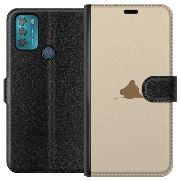 Tegnebogsetui til Motorola Moto G50 med Nalle motiv i gruppen SMARTPHONES & TABLETS / Mobil Beskyttelse / Motorola hos TP E-commerce Nordic AB (A55036)