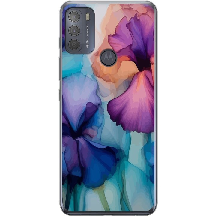 Mobilcover til Motorola Moto G50 med Magiske blomster motiv i gruppen SMARTPHONES & TABLETS / Mobil Beskyttelse / Motorola hos TP E-commerce Nordic AB (A55046)