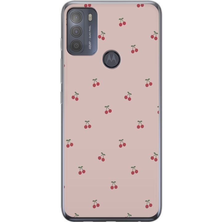 Mobilcover til Motorola Moto G50 med Kirsebær motiv i gruppen SMARTPHONES & TABLETS / Mobil Beskyttelse / Motorola hos TP E-commerce Nordic AB (A55050)