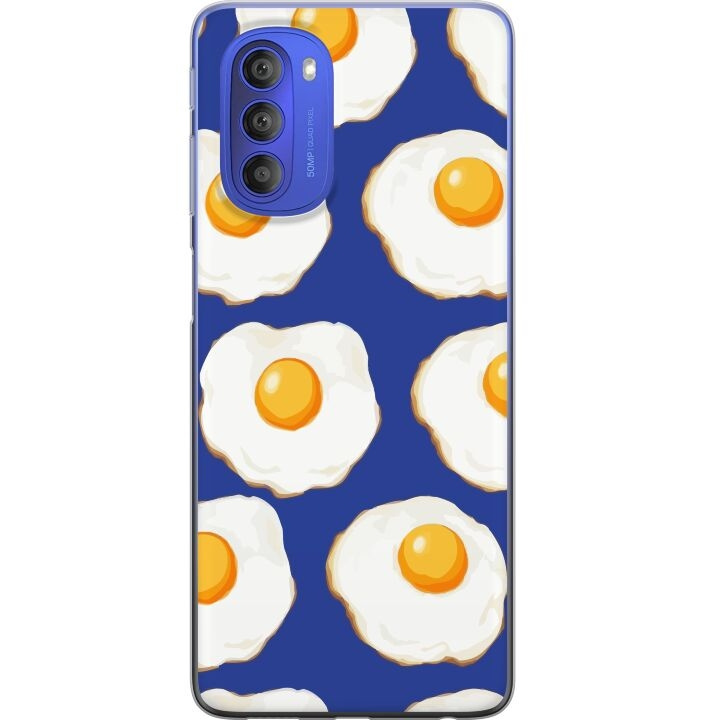 Mobilcover til Motorola Moto G51 5G med Stegte æg motiv i gruppen SMARTPHONES & TABLETS / Mobil Beskyttelse / Motorola hos TP E-commerce Nordic AB (A55076)