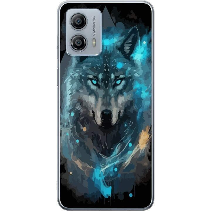 Mobilcover til Motorola Moto G53 med Ulve motiv i gruppen SMARTPHONES & TABLETS / Mobil Beskyttelse / Motorola hos TP E-commerce Nordic AB (A55129)