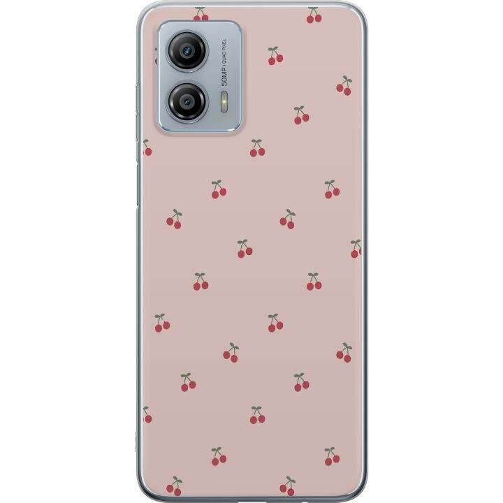 Mobilcover til Motorola Moto G53 med Kirsebær motiv i gruppen SMARTPHONES & TABLETS / Mobil Beskyttelse / Motorola hos TP E-commerce Nordic AB (A55131)