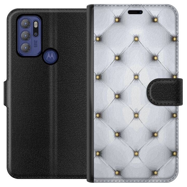 Tegnebogsetui til Motorola Moto G60S med Luksuriøst motiv i gruppen SMARTPHONES & TABLETS / Mobil Beskyttelse / Motorola hos TP E-commerce Nordic AB (A55192)