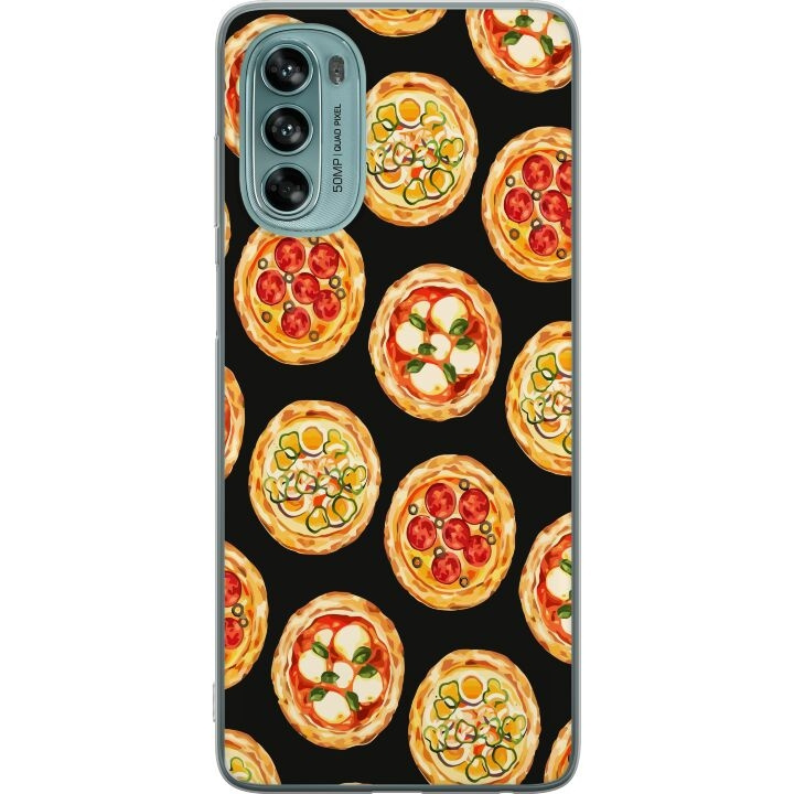 Mobilcover til Motorola Moto G62 5G med Pizza motiv i gruppen SMARTPHONES & TABLETS / Mobil Beskyttelse / Motorola hos TP E-commerce Nordic AB (A55245)