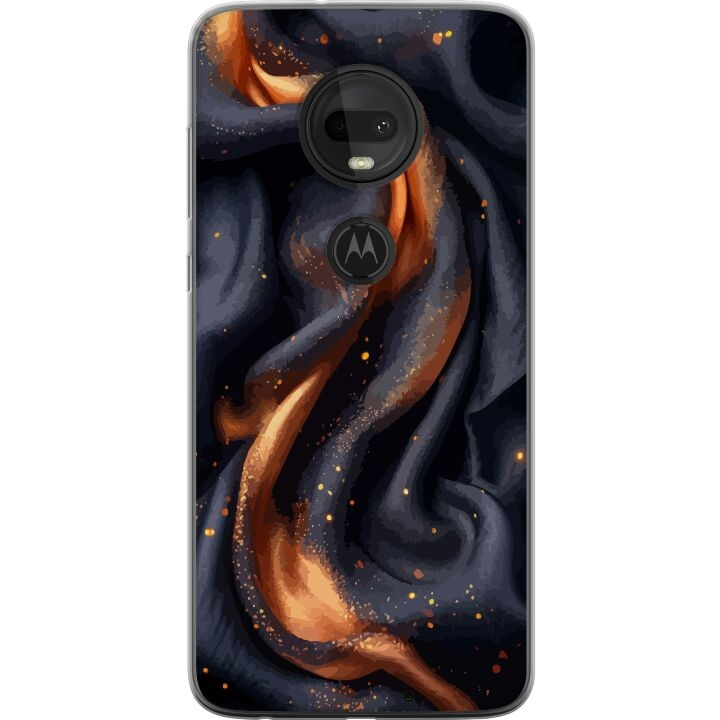 Mobilcover til Motorola Moto G7 med Brandigt silke motiv i gruppen SMARTPHONES & TABLETS / Mobil Beskyttelse / Motorola hos TP E-commerce Nordic AB (A55260)