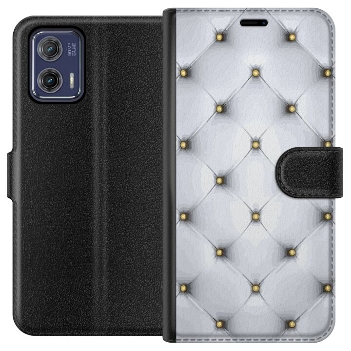 Tegnebogsetui til Motorola Moto G73 med Luksuriøst motiv i gruppen SMARTPHONES & TABLETS / Mobil Beskyttelse / Motorola hos TP E-commerce Nordic AB (A55381)
