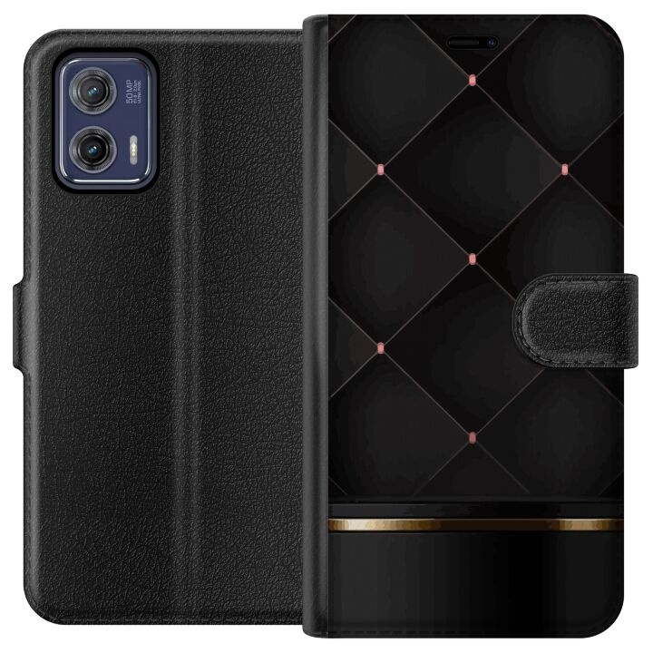 Tegnebogsetui til Motorola Moto G73 med Luksuslinje motiv i gruppen SMARTPHONES & TABLETS / Mobil Beskyttelse / Motorola hos TP E-commerce Nordic AB (A55382)