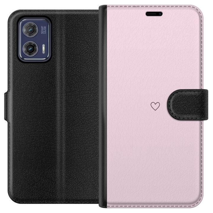 Tegnebogsetui til Motorola Moto G73 med Hjerte motiv i gruppen SMARTPHONES & TABLETS / Mobil Beskyttelse / Motorola hos TP E-commerce Nordic AB (A55386)
