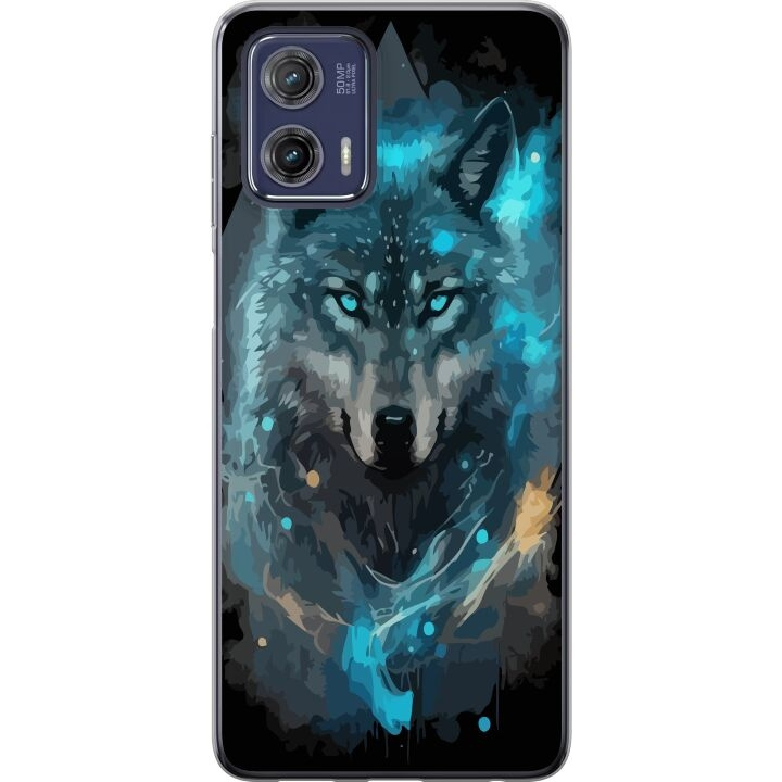 Mobilcover til Motorola Moto G73 med Ulve motiv i gruppen SMARTPHONES & TABLETS / Mobil Beskyttelse / Motorola hos TP E-commerce Nordic AB (A55399)