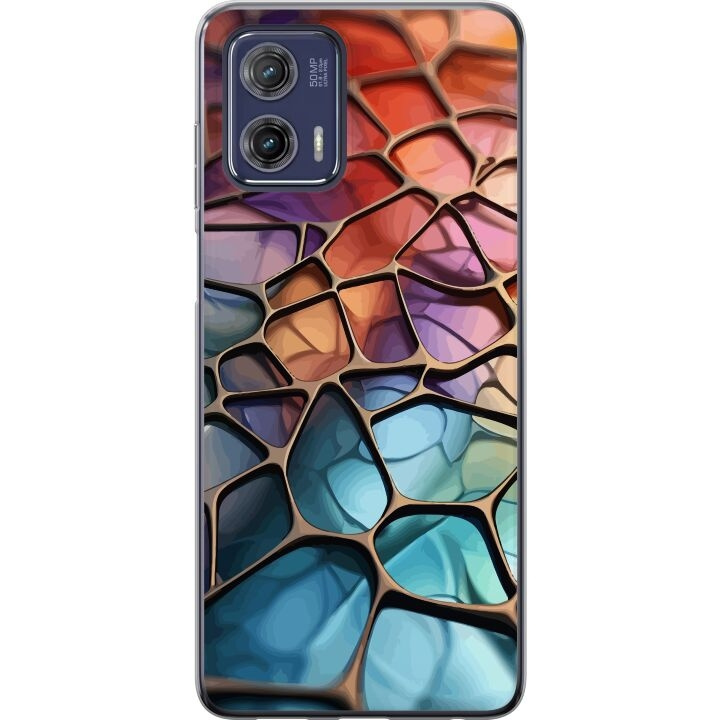 Mobilcover til Motorola Moto G73 med Metallict mønster motiv i gruppen SMARTPHONES & TABLETS / Mobil Beskyttelse / Motorola hos TP E-commerce Nordic AB (A55404)