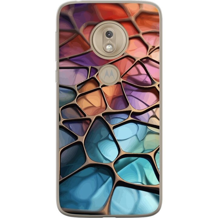 Mobilcover til Motorola Moto G7 Play med Metallict mønster motiv i gruppen SMARTPHONES & TABLETS / Mobil Beskyttelse / Motorola hos TP E-commerce Nordic AB (A55458)