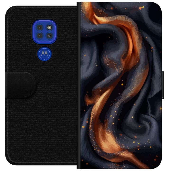 Tegnebogsetui til Motorola Moto G9 Play med Brandigt silke motiv i gruppen SMARTPHONES & TABLETS / Mobil Beskyttelse / Motorola hos TP E-commerce Nordic AB (A55584)