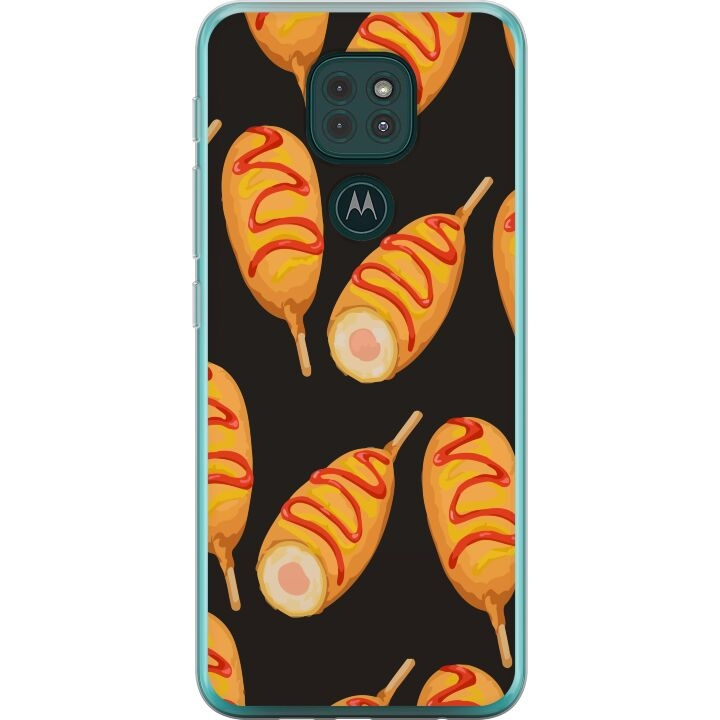 Mobilcover til Motorola Moto G9 Play med Kyllingedrumstick motiv i gruppen SMARTPHONES & TABLETS / Mobil Beskyttelse / Motorola hos TP E-commerce Nordic AB (A55619)