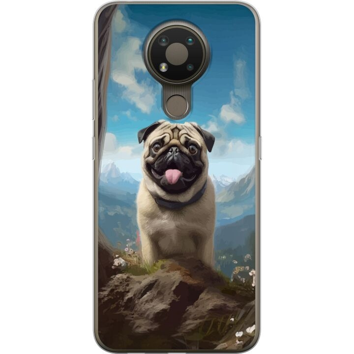 Mobilcover til Nokia 3.4 med Glad Hund motiv i gruppen SMARTPHONES & TABLETS / Mobil Beskyttelse / Nokia/Microsoft hos TP E-commerce Nordic AB (A55736)