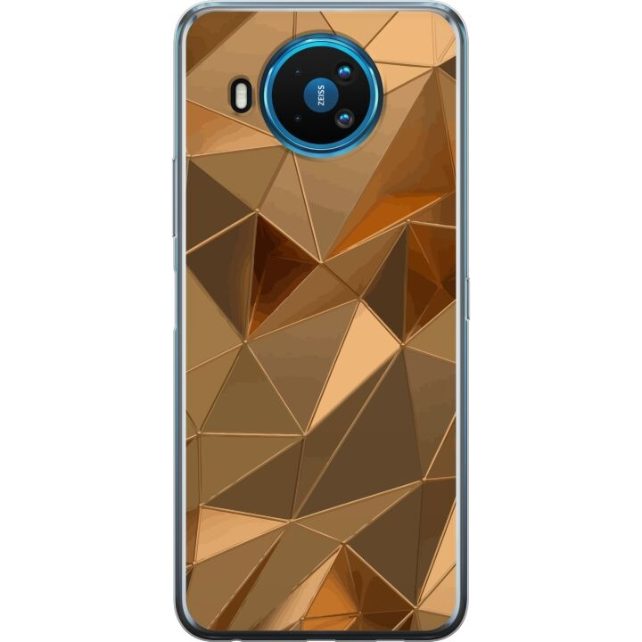 Mobilcover til Nokia 8.3 5G med 3D Guld motiv i gruppen SMARTPHONES & TABLETS / Mobil Beskyttelse / Nokia/Microsoft hos TP E-commerce Nordic AB (A55823)
