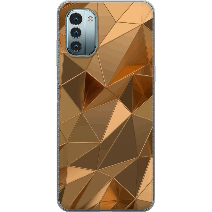 Mobilcover til Nokia G11 med 3D Guld motiv i gruppen SMARTPHONES & TABLETS / Mobil Beskyttelse / Nokia/Microsoft hos TP E-commerce Nordic AB (A55931)
