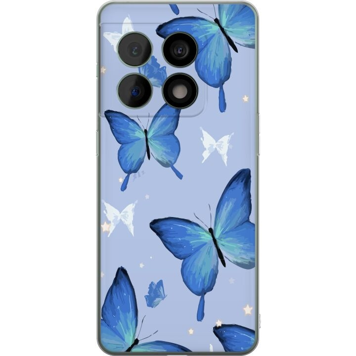 Mobilcover til OnePlus 10 Pro med Blå sommerfugle motiv i gruppen SMARTPHONES & TABLETS / Mobil Beskyttelse / OnePlus hos TP E-commerce Nordic AB (A56355)