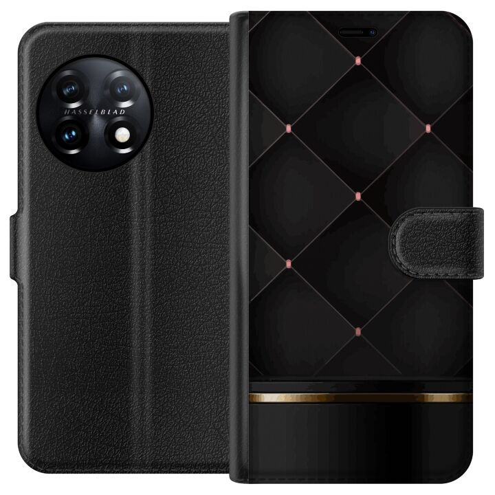 Tegnebogsetui til OnePlus 11 med Luksuslinje motiv i gruppen SMARTPHONES & TABLETS / Mobil Beskyttelse / OnePlus hos TP E-commerce Nordic AB (A56408)
