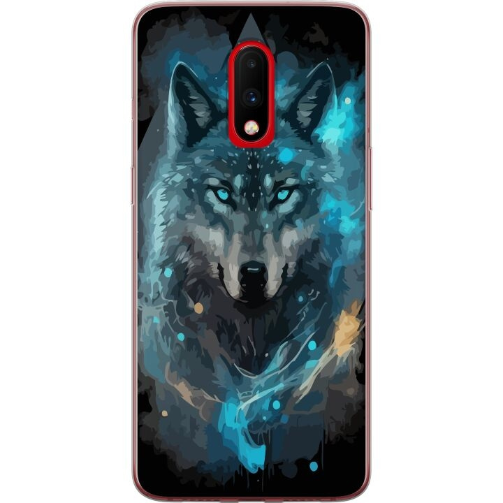 Mobilcover til OnePlus 7 med Ulve motiv i gruppen SMARTPHONES & TABLETS / Mobil Beskyttelse / OnePlus hos TP E-commerce Nordic AB (A56614)