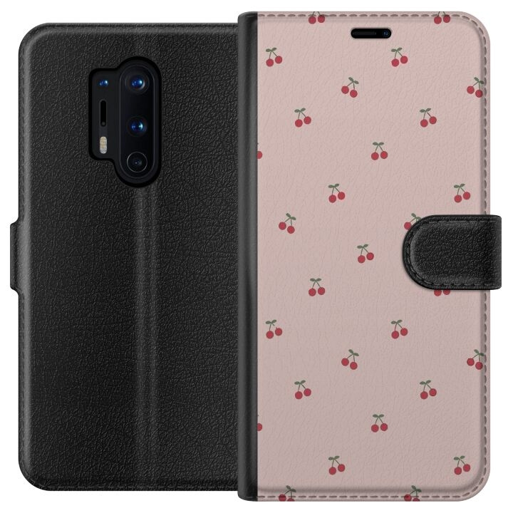 Tegnebogsetui til OnePlus 8 Pro med Kirsebær motiv i gruppen SMARTPHONES & TABLETS / Mobil Beskyttelse / OnePlus hos TP E-commerce Nordic AB (A56859)