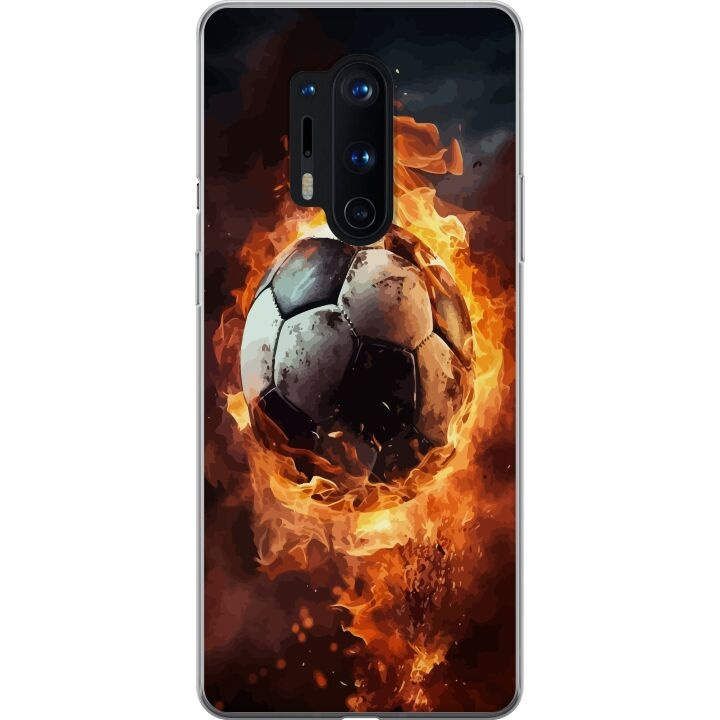 Mobilcover til OnePlus 8 Pro med Fodbold motiv i gruppen SMARTPHONES & TABLETS / Mobil Beskyttelse / OnePlus hos TP E-commerce Nordic AB (A56900)