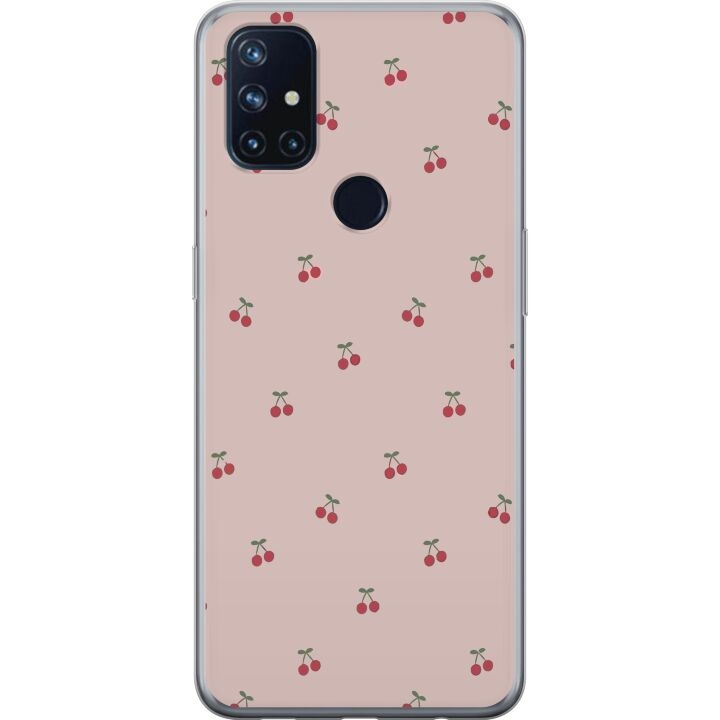 Mobilcover til OnePlus Nord N10 5G med Kirsebær motiv i gruppen SMARTPHONES & TABLETS / Mobil Beskyttelse / OnePlus hos TP E-commerce Nordic AB (A57237)