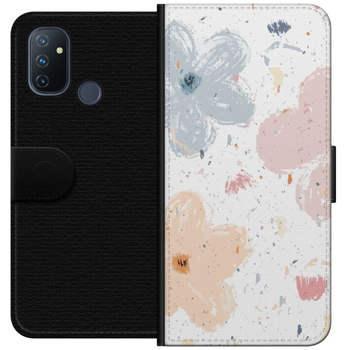 Tegnebogsetui til OnePlus Nord N100 med Blomster motiv i gruppen SMARTPHONES & TABLETS / Mobil Beskyttelse / OnePlus hos TP E-commerce Nordic AB (A57269)