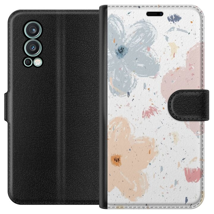 Tegnebogsetui til OnePlus Nord 2 5G med Blomster motiv i gruppen SMARTPHONES & TABLETS / Mobil Beskyttelse / OnePlus hos TP E-commerce Nordic AB (A57323)