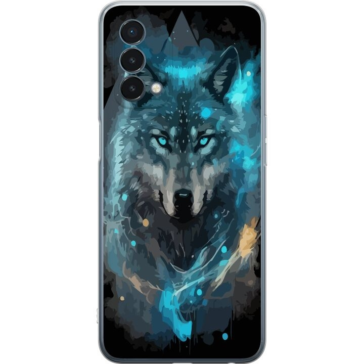 Mobilcover til OnePlus Nord N200 5G med Ulve motiv i gruppen SMARTPHONES & TABLETS / Mobil Beskyttelse / OnePlus hos TP E-commerce Nordic AB (A57397)